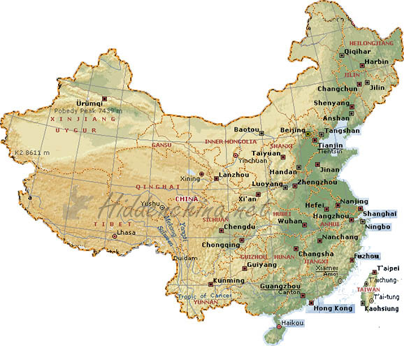 Hidden China GmbH - interactive, detailed maps of China, provinces